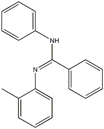 N-Phenyl-N'-(2-methylphenyl)benzamidine 结构式