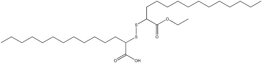 2,2'-Dithiobis(tetradecanoic acid ethyl) ester 结构式
