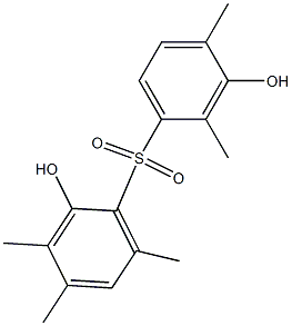 2,3'-Dihydroxy-2',3,4,4',6-pentamethyl[sulfonylbisbenzene] 结构式