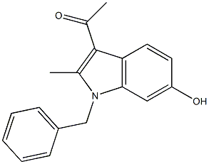 3-Acetyl-1-benzyl-2-methyl-1H-indol-6-ol 结构式