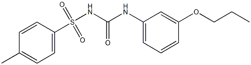 1-(3-Propyloxyphenyl)-3-(4-methylphenylsulfonyl)urea 结构式