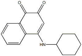 4-(Cyclohexylamino)naphthalene-1,2-dione 结构式