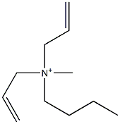 Di(2-propenyl)(methyl)(butyl)aminium 结构式