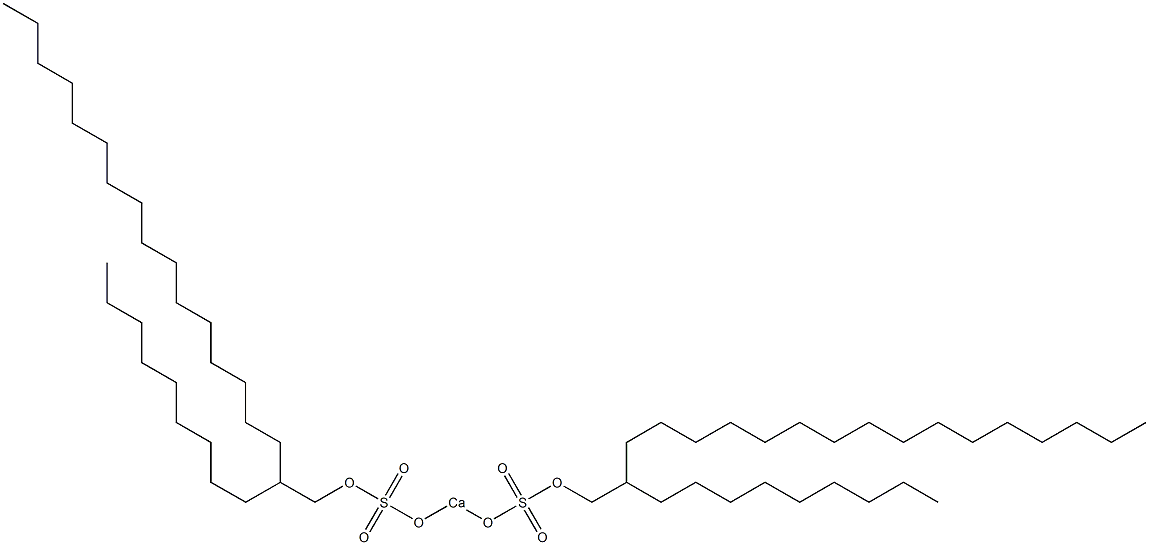Bis(2-nonyloctadecyloxysulfonyloxy)calcium 结构式
