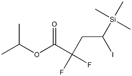 2,2-Difluoro-4-iodo-4-(trimethylsilyl)butanoic acid (1-methylethyl) ester 结构式