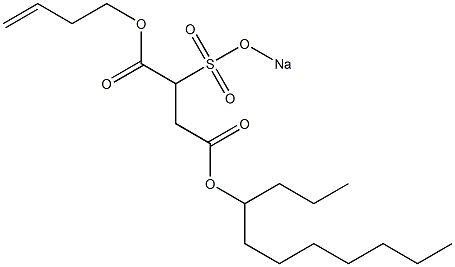 2-(Sodiosulfo)succinic acid 4-undecyl 1-(3-butenyl) ester 结构式