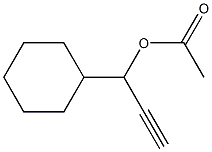 3-Acetoxy-3-cyclohexyl-1-propyne 结构式