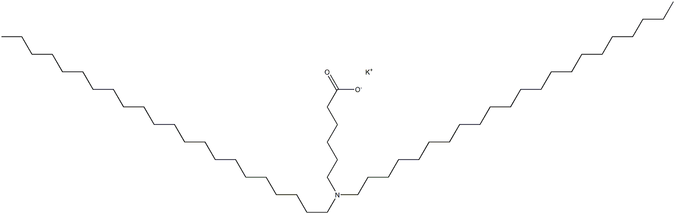 6-(Didocosylamino)hexanoic acid potassium salt 结构式