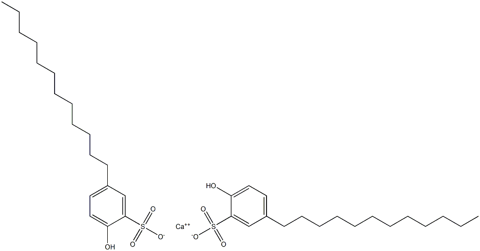 Bis(2-hydroxy-5-dodecylbenzenesulfonic acid)calcium salt 结构式