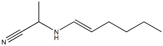 N-(1-Cyanoethyl)-1-hexenylamine 结构式