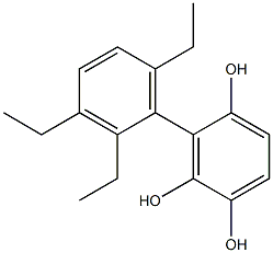 3-(2,3,6-Triethylphenyl)benzene-1,2,4-triol 结构式