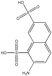 2-Amino-1,7-naphthalenedisulfonic acid 结构式