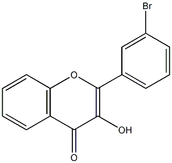 3-Hydroxy-3'-bromoflavone 结构式