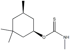 N-Methylthiocarbamic acid O-[(1R,5R)-3,3,5-trimethylcyclohexyl] ester 结构式