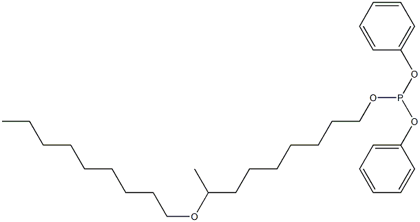 Phosphorous acid 8-(nonyloxy)nonyldiphenyl ester 结构式