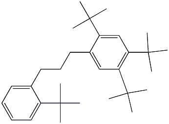 1-(2,4,5-Tri-tert-butylphenyl)-3-(2-tert-butylphenyl)propane 结构式