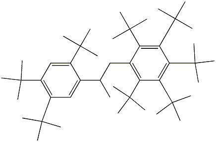 1-(Penta-tert-butylphenyl)-2-(2,4,5-tri-tert-butylphenyl)propane 结构式