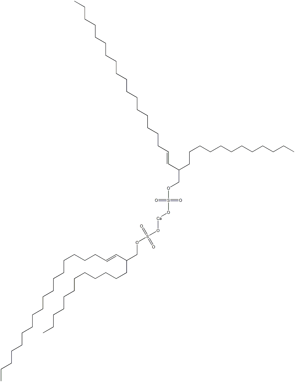 Bis(2-dodecyl-3-henicosenyloxysulfonyloxy)calcium 结构式