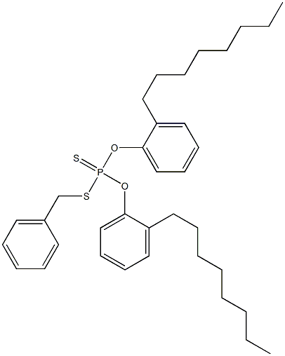 Dithiophosphoric acid O,O-bis(2-octylphenyl)S-benzyl ester 结构式