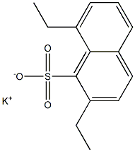 2,8-Diethyl-1-naphthalenesulfonic acid potassium salt 结构式