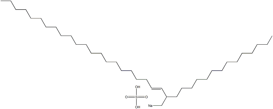 Sulfuric acid 2-tetradecyl-3-tetracosenyl=sodium ester salt 结构式