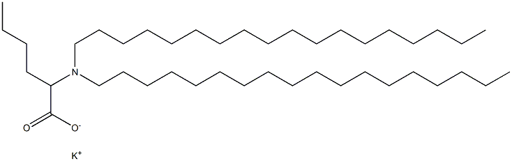 2-(Dioctadecylamino)hexanoic acid potassium salt 结构式