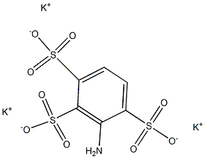 3-Amino-1,2,4-benzenetrisulfonic acid tripotassium salt 结构式