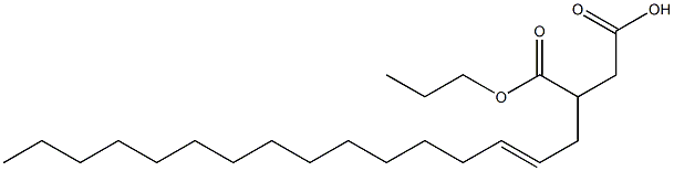 3-(2-Hexadecenyl)succinic acid 1-hydrogen 4-propyl ester 结构式