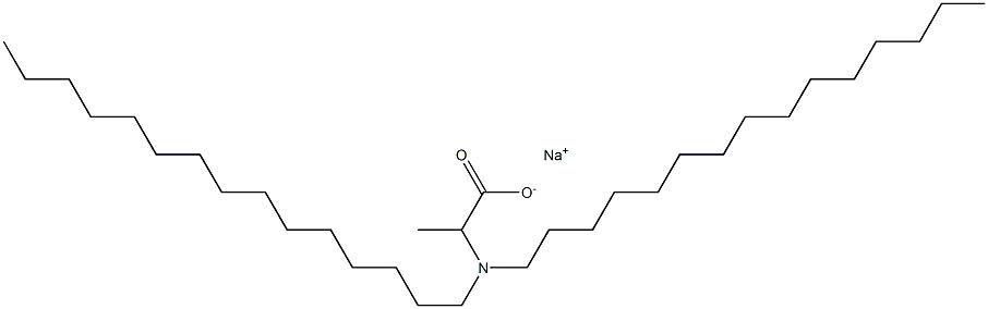 2-(Dipentadecylamino)propanoic acid sodium salt 结构式