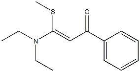 (Z)-3-(Methylthio)-3-(diethylamino)-1-phenyl-2-propen-1-one 结构式