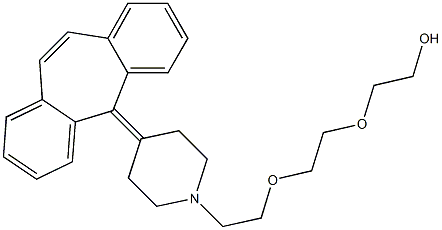 2-[2-[2-[4-(5H-Dibenzo[a,d]cyclohepten-5-ylidene)piperidino]ethoxy]ethoxy]ethanol 结构式