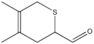 3,6-Dihydro-4,5-dimethyl-2H-thiopyran-2-carbaldehyde 结构式