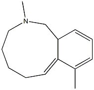 (7E)-2-Methyl-8-methyl-2,3,4,5,6,11a-hexahydro-1H-2-benzazonine 结构式