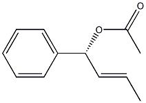 (-)-Acetic acid (R,E)-1-phenyl-2-butenyl ester 结构式