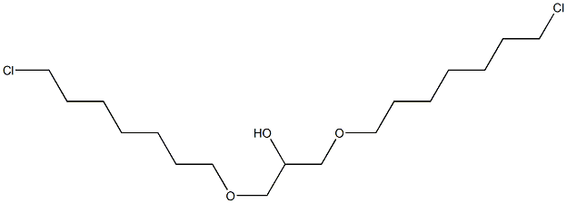 1,3-Bis(7-chloroheptyloxy)-2-propanol 结构式