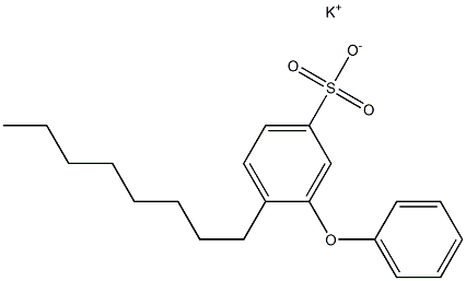 4-Octyl-3-phenoxybenzenesulfonic acid potassium salt 结构式