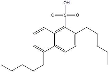 2,5-Dipentyl-1-naphthalenesulfonic acid 结构式