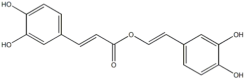 3-(3,4-Dihydroxyphenyl)acrylic acid [2-(3,4-dihydroxyphenyl)ethenyl] ester 结构式