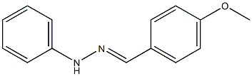 1-(4-Methoxybenzylidene)-2-phenylhydrazine 结构式