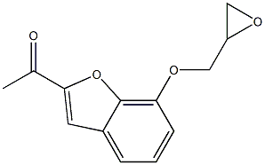 2-Acetyl-7-[(oxiran-2-yl)methoxy]benzofuran 结构式