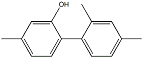 5-Methyl-2-(2,4-dimethylphenyl)phenol 结构式