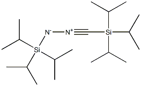 [2-[(Triisopropylsilyl)methylidyne]-1-(triisopropylsilyl)hydrazin-2-ium]-1-ide 结构式