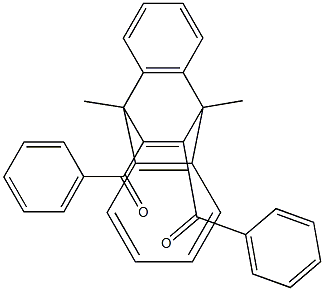 11,12-Dibenzoyl-9,10-dimethyl-9,10-dihydro-9,10-ethenoanthracene 结构式
