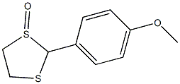 2-(4-Methoxyphenyl)-1,3-dithiolane 1-oxide 结构式