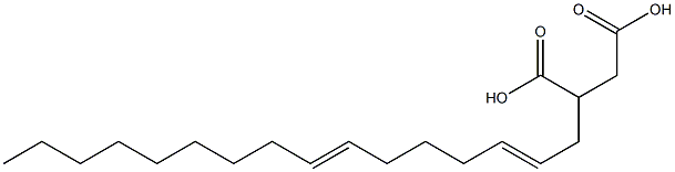 (2,7-Hexadecadienyl)succinic acid 结构式