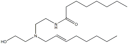 N-[2-[N-(2-Hydroxyethyl)-N-(2-octenyl)amino]ethyl]octanamide 结构式