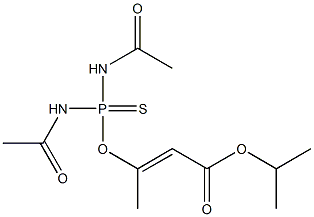 3-[Bis(acetylamino)thiophosphinoyloxy]isocrotonic acid isopropyl ester 结构式