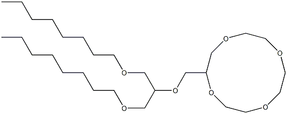 2-[[1,3-Bis(octyloxy)propan-2-yloxy]methyl]-1,4,7,10-tetraoxacyclododecane 结构式