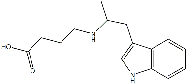 3-[2-[(3-Carboxypropyl)amino]propyl]-1H-indole 结构式