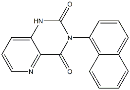 1,3-Dihydro-3-(1-naphtyl)pyrido[3,2-d]pyrimidine-2,4-dione 结构式